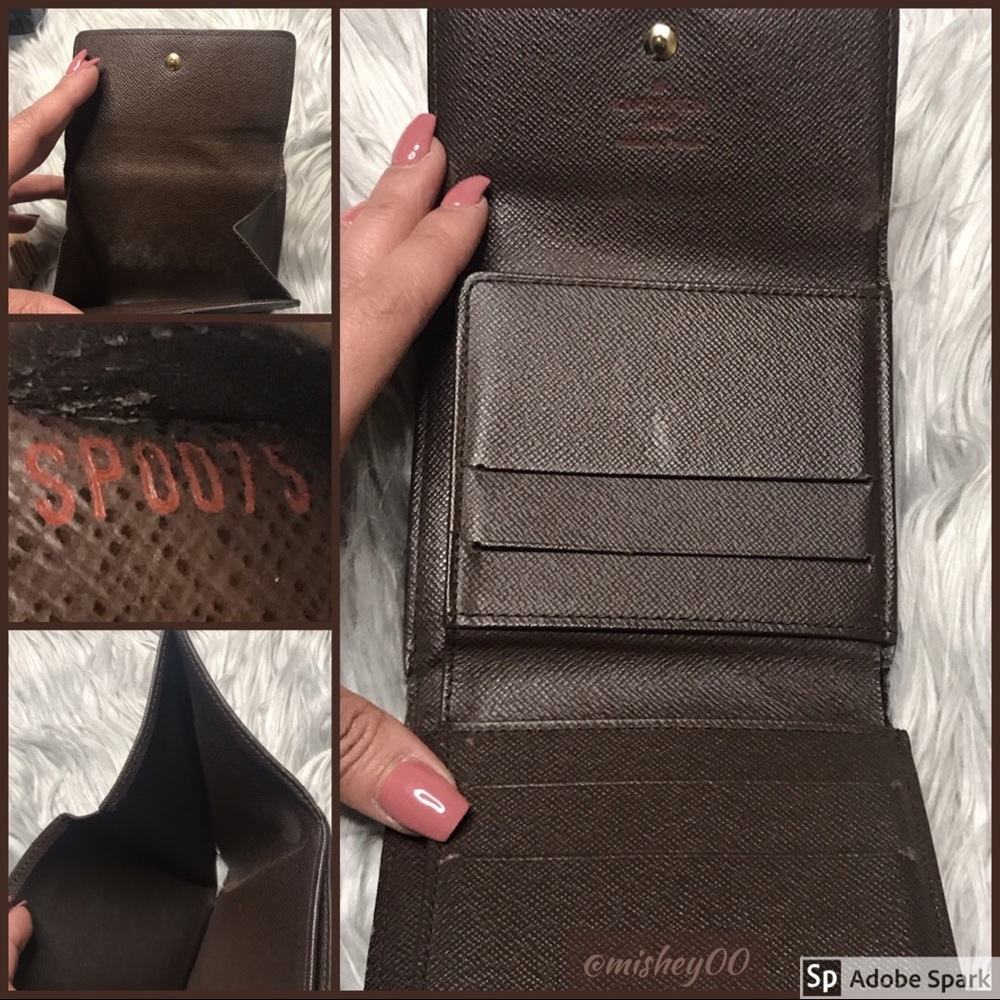 AUTH Louis Vuitton DE Elise Wallet - Picture 3 of 6